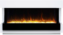 Каминокомплект Cube 50 - Белый с черным с очагом Astra 50 RF