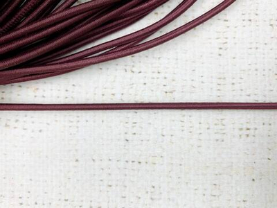 Резинка шляпная, d 3 мм, бордовый