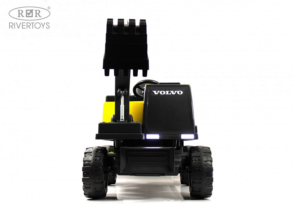 Детский электромобиль RiverToys трактор Volvo Y444YY YELLOW желтый