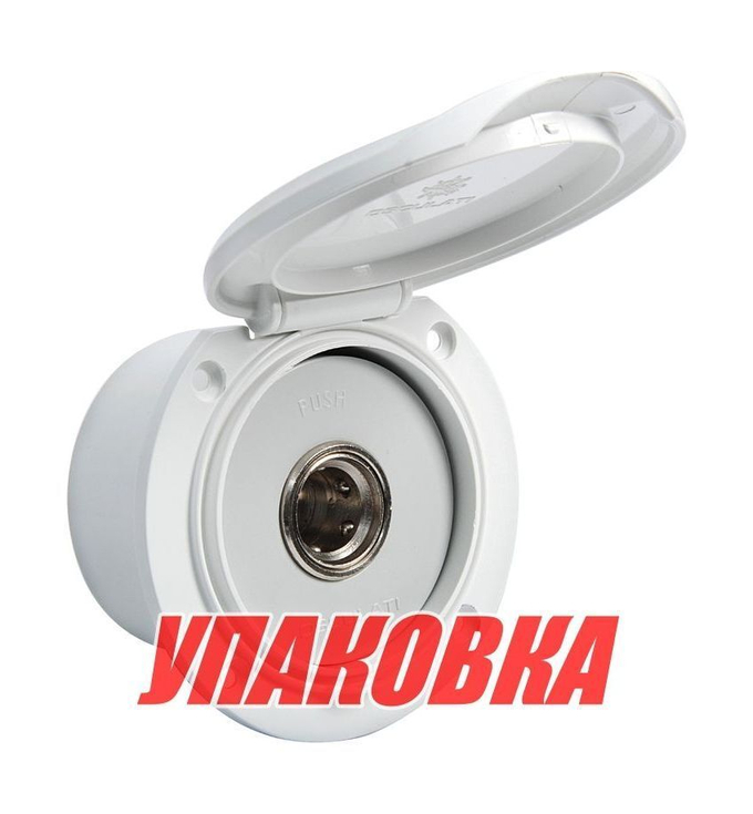 Короб с быстроразъемным штуцером, круглый, белый (упаковка из 20 шт.)