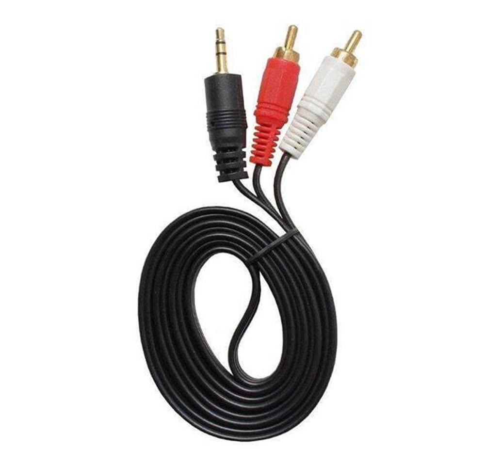 Кабель AUX на 2RCA ENERGY POWER  (черный) 5.0м