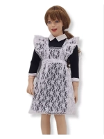 Белый школьный фартук для девочки