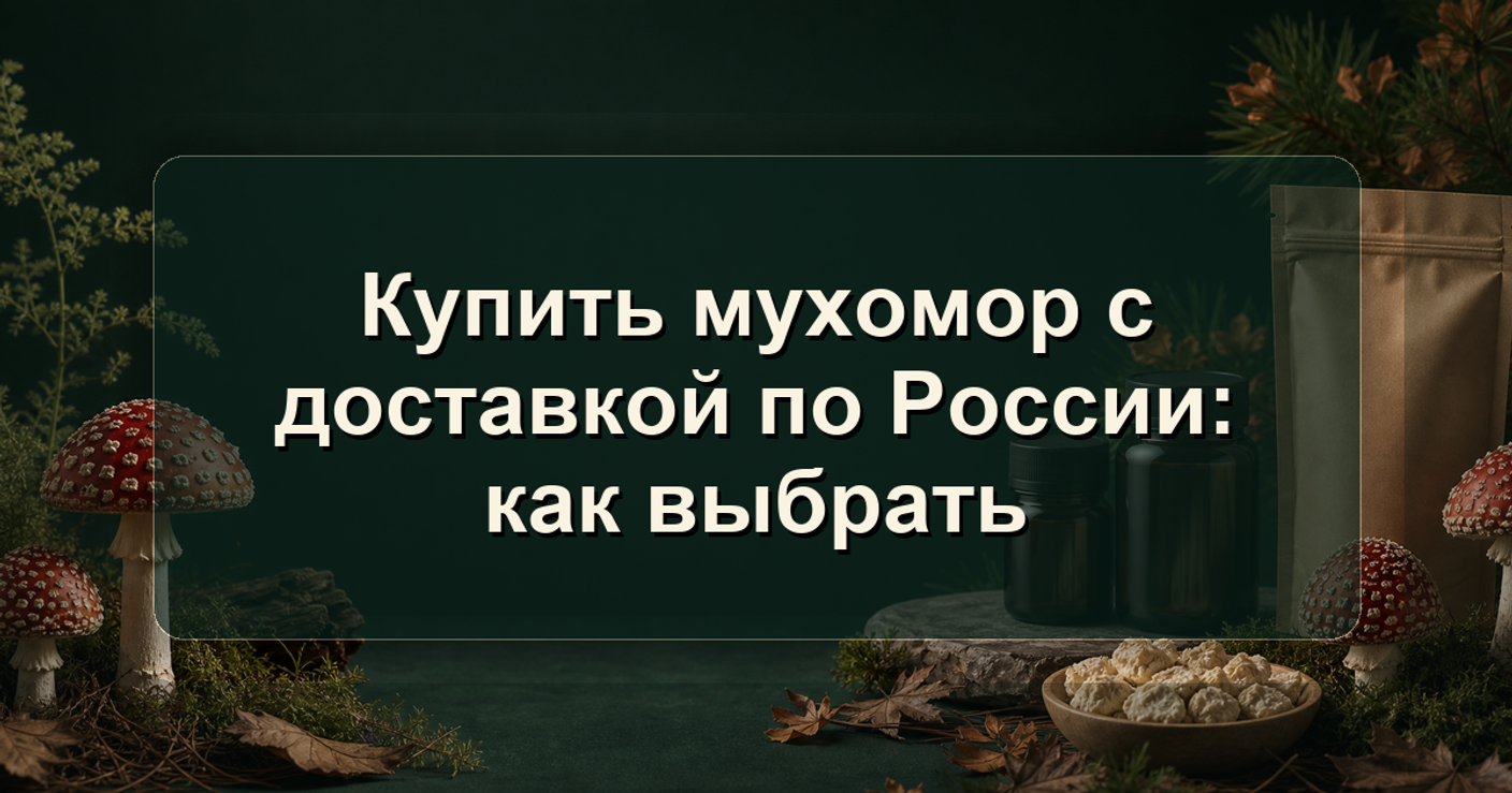 Купить мухомор с доставкой по России: как выбрать