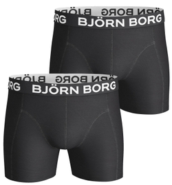 Боксерки теннисные Bjorn Borg Shorts Solid 2P - black