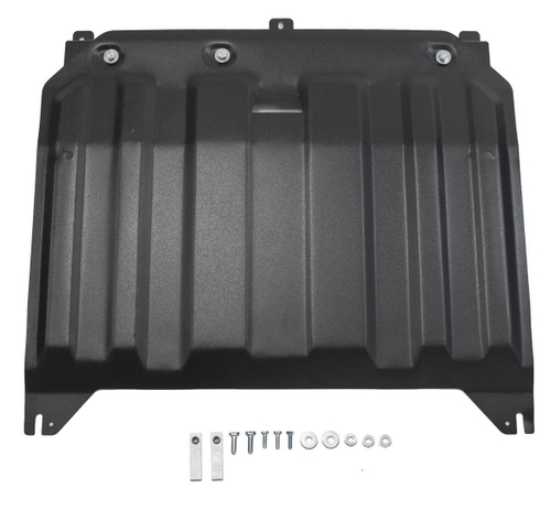 Защита картера и КПП AutoMax для Hyundai i30 II рестайлинг (V - 1.4 (100 л.с.); 1.6 (130 л.с.)) 2015-2017/Kia Ceed II рестайлинг хэтчбек, универсал (V - 1.4 (100 л.с.); 1.6 (130/135 л.с.)) 2015-2018/Kia Cerato III (V - 1.6 (130 л.с.); 2.0 (150 л.с.)) 2013-2018/Kia Cerato III Classic (V - 1.6 (130 л.с.); 2.0 (150 л.с.)) 2018-2020/Kia ProCeed II рестайлинг (V - 1.6 (130/135 л.с.)) 2015-2018, сталь 1.4 мм, с крепежом, штампованная, AM.2836.1