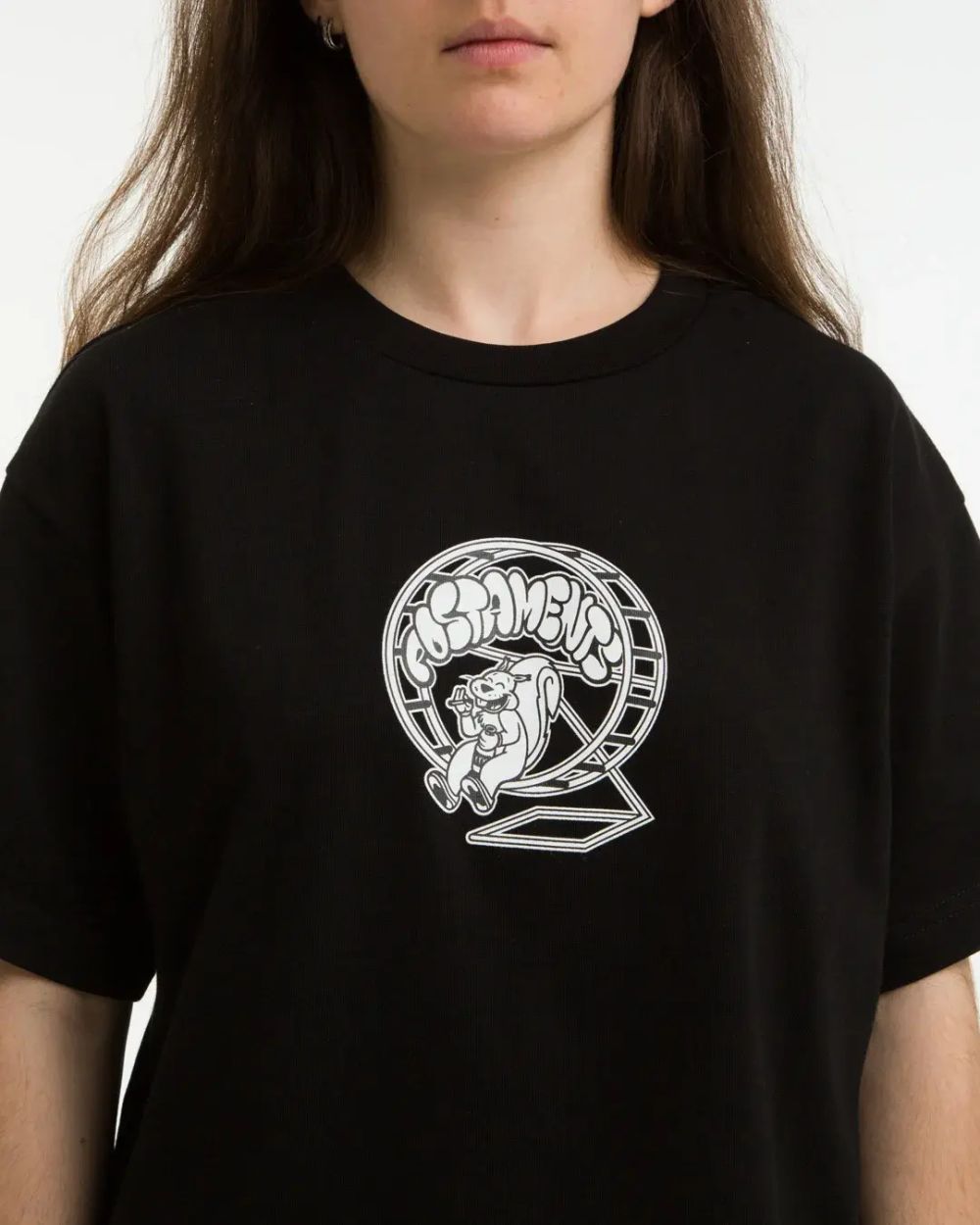 Футболка Postaments Squirell черная