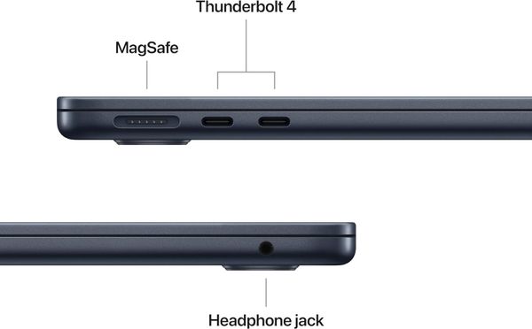 Ноутбук Apple MacBook Air 13 2026 MDHF4LL/A (M5 10-Core, GPU 10-Core, 16 ГБ, 1 ТБ), полуночный черный