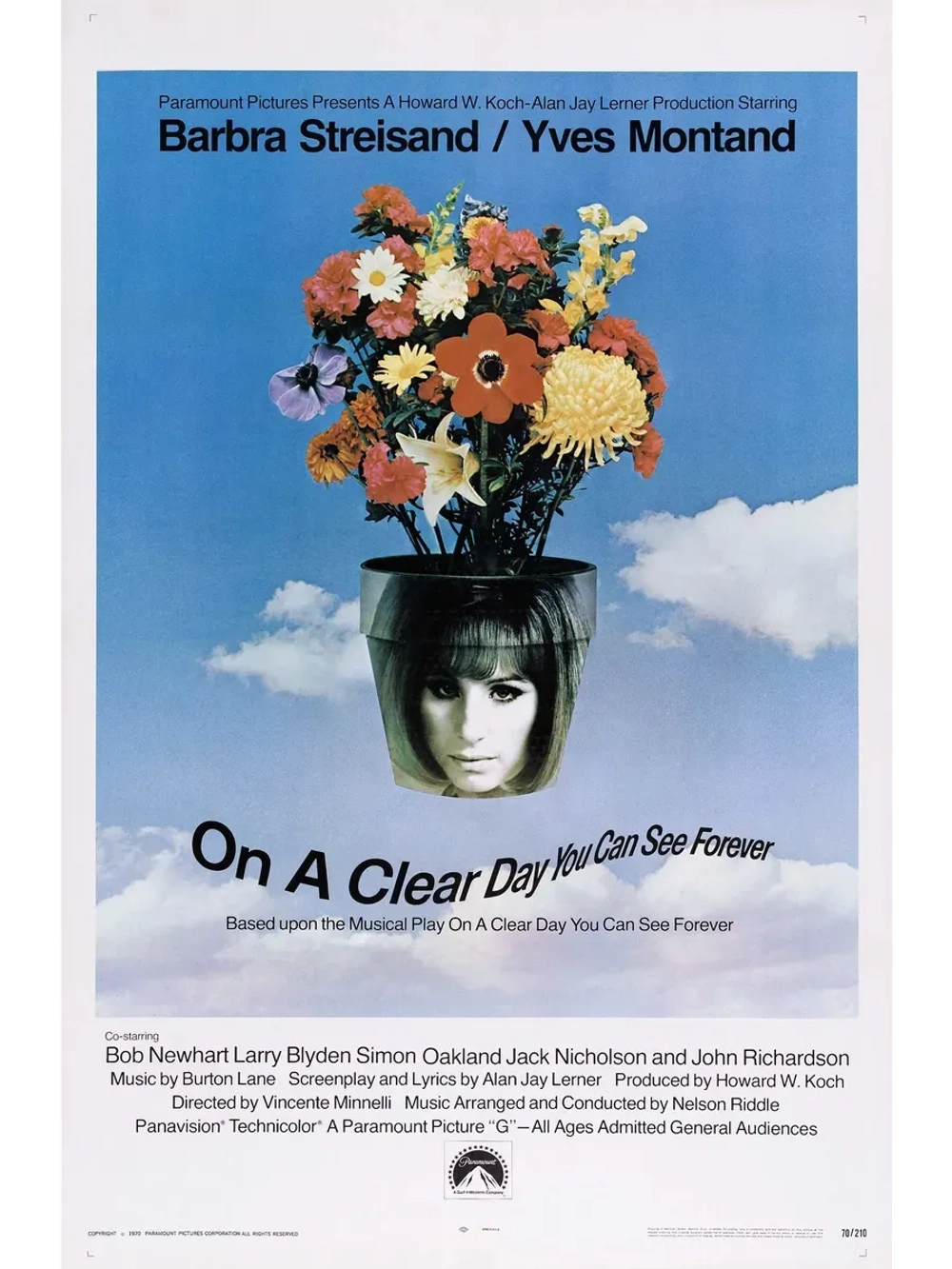 В ясный день увидишь вечность (1970) (КИНО USB)