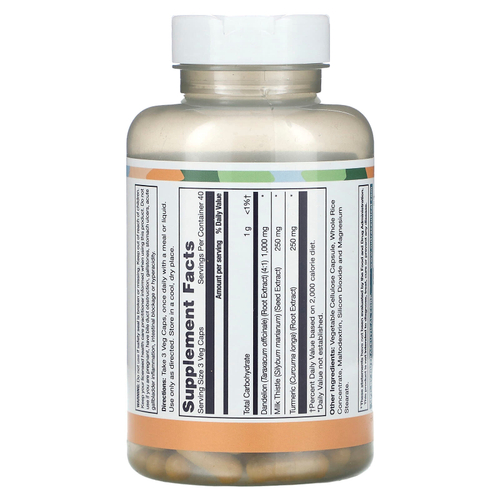 LifeTime Vitamins, Расторопша, 120 капсул