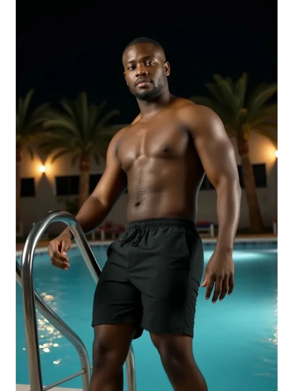 Шорты пляжные для купания удлиненные бриджи