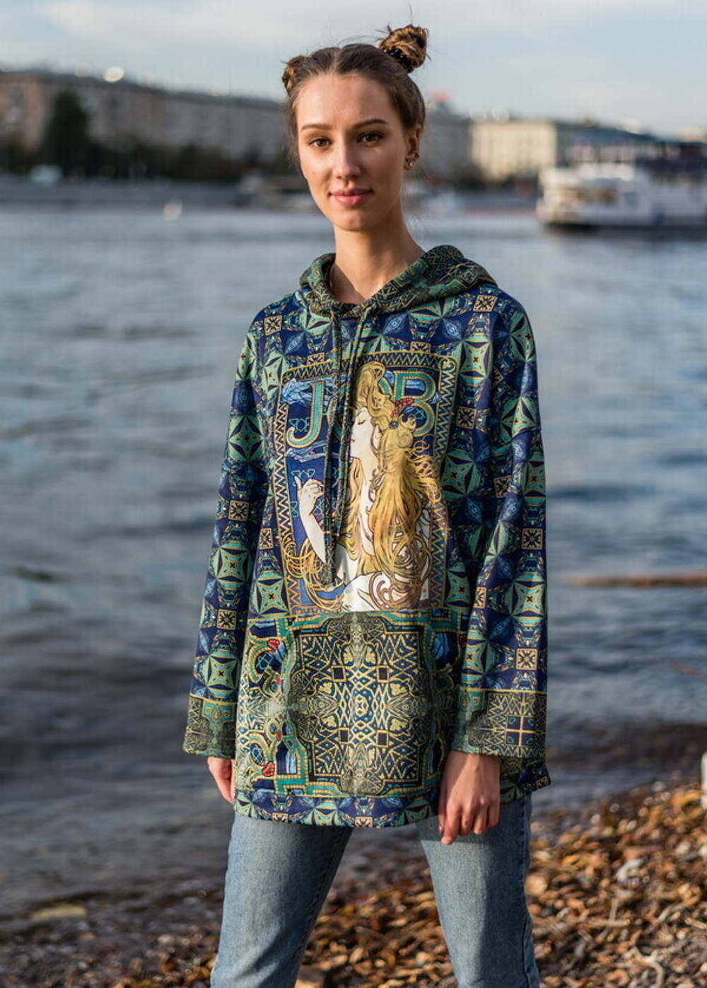 Худи "Модерн", по мотивам работ Альфонса Мухи