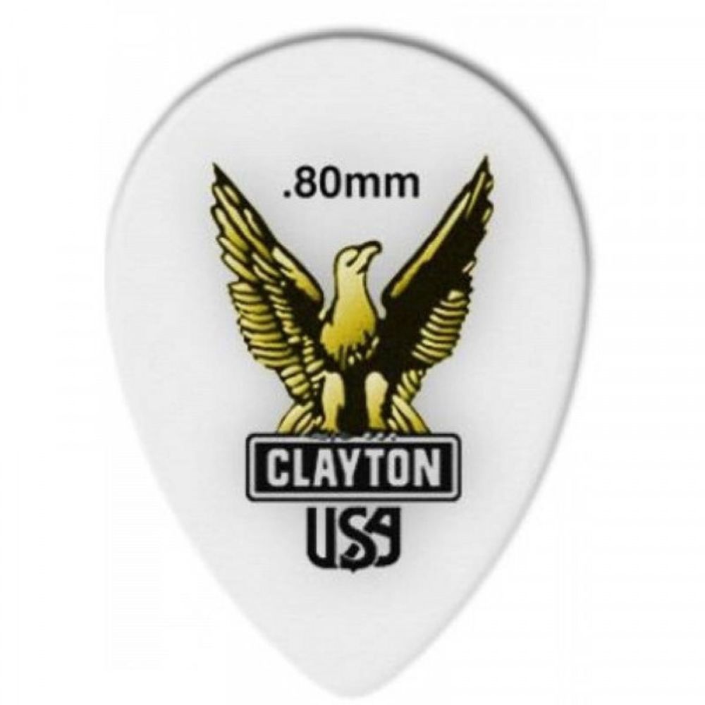 CLAYTON US80/12 - медиатор - 0.80 mm ULTEM gold, стандартный (золотистый).