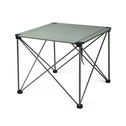 Стол туристический Naturehike Yamami L03 алюминиевый, 69,5х69,5х56 см, складной, серо-зеленый