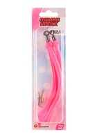 Крючок HIGASHI оснащенный кембриком Gummi Makk #6/0 (set-3pcs) #06 Pink; 3 шт