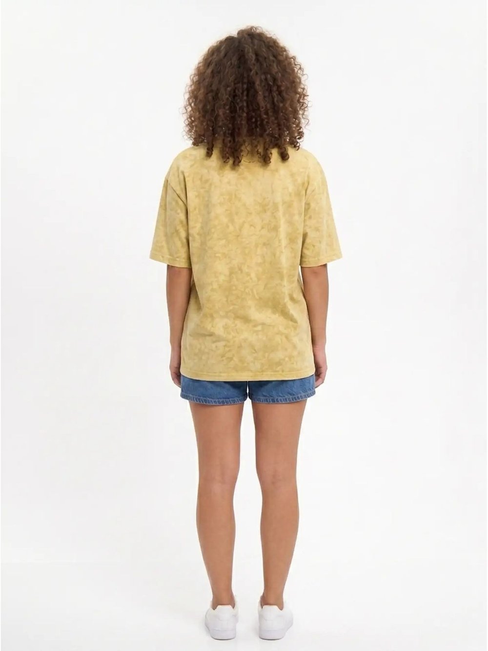Футболка бежевый меланж  oversize XS-M