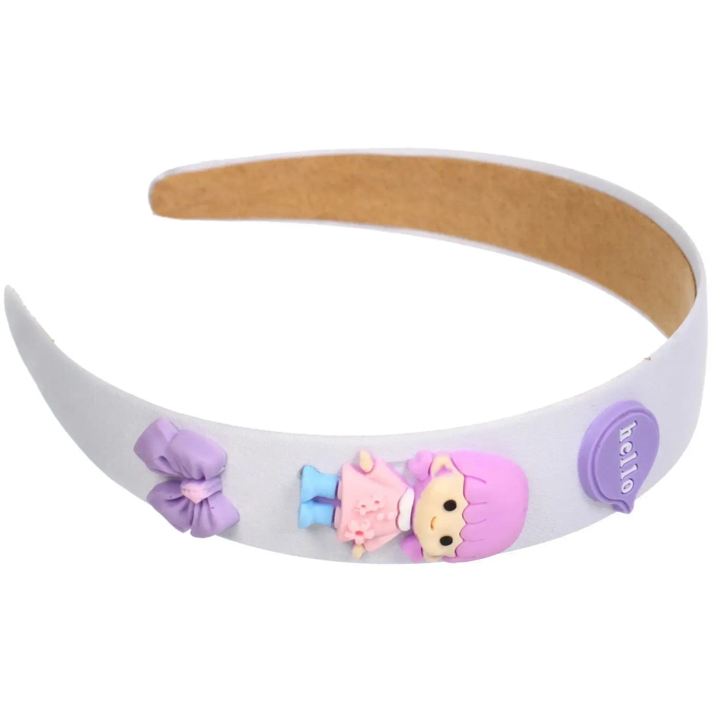 Ободок для волос детский «БАМБИ БУМ», подружка, цвет розовый, лавандовый и голубой, 3см