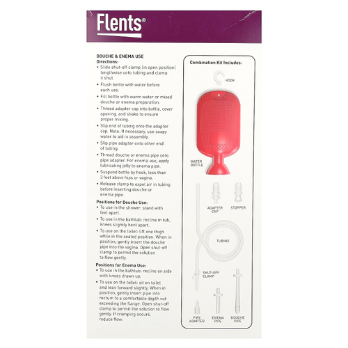 Flents, набор для комбинированного душа и клизмы, 1 набор