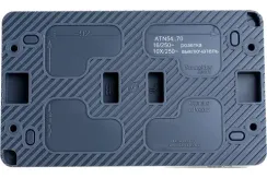 Выключатель Systeme Electric ATLASDESIGN PROFI 1-клавишный + розетка с заземлением IP54 накладной антрацит 36839