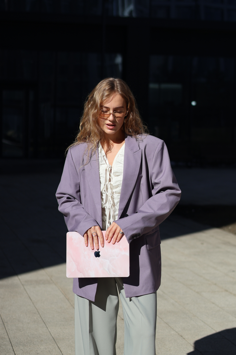 Пиджак Las Celula лиловый