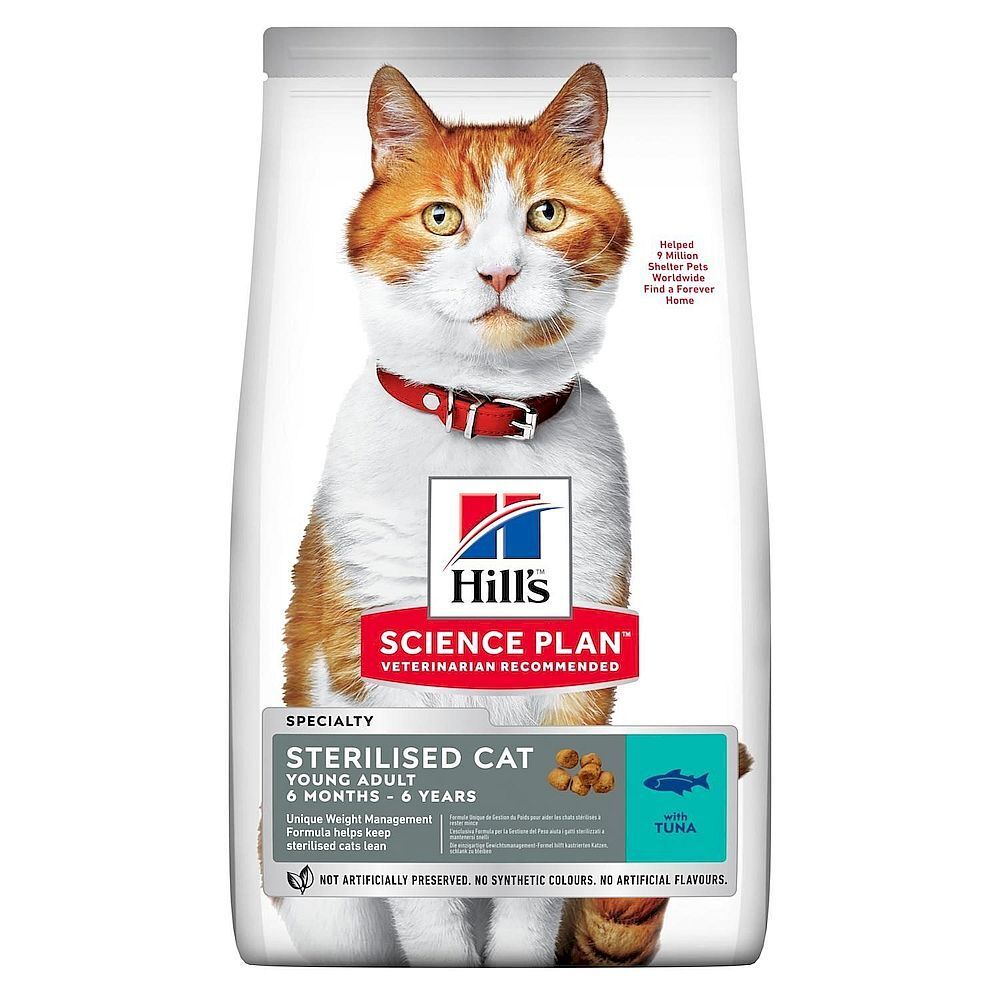 Hill&#39;s SP Sterilised Cat 10кг сухой корм для стерилизованных кошек с Уткой
