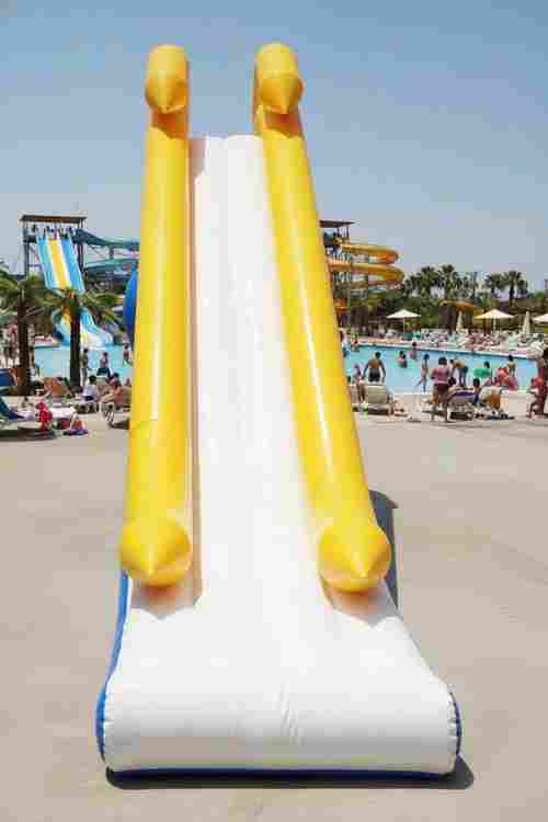 Надувная прямая водная горка «Солнечный залив» для вышки (опоры), 9*2*5 м