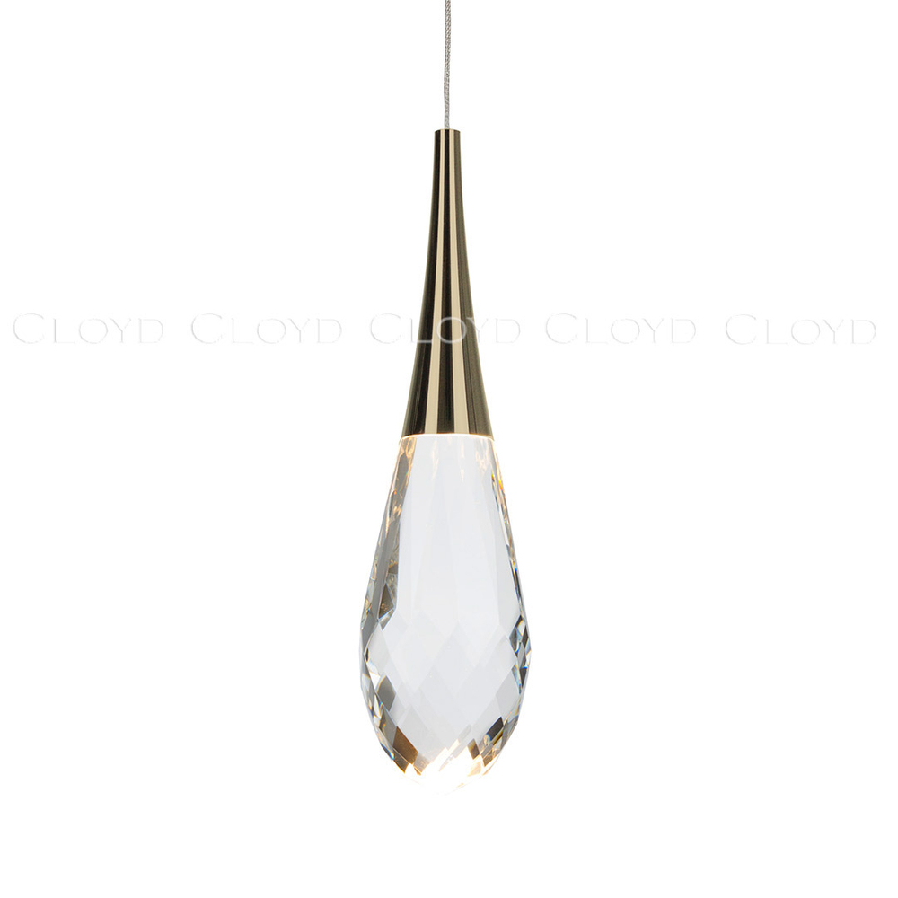 Подвесной светильник Cloyd IONIC P1 / выс. 32 см - золото (арт.11564)