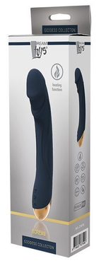 Синий вибромассажер BOREAS - 23 см. (Цвет: синий)