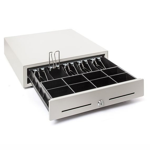 Денежный ящик POScenter 16K5 410x420x100 распайка для "ШТРИХ-М" светлый