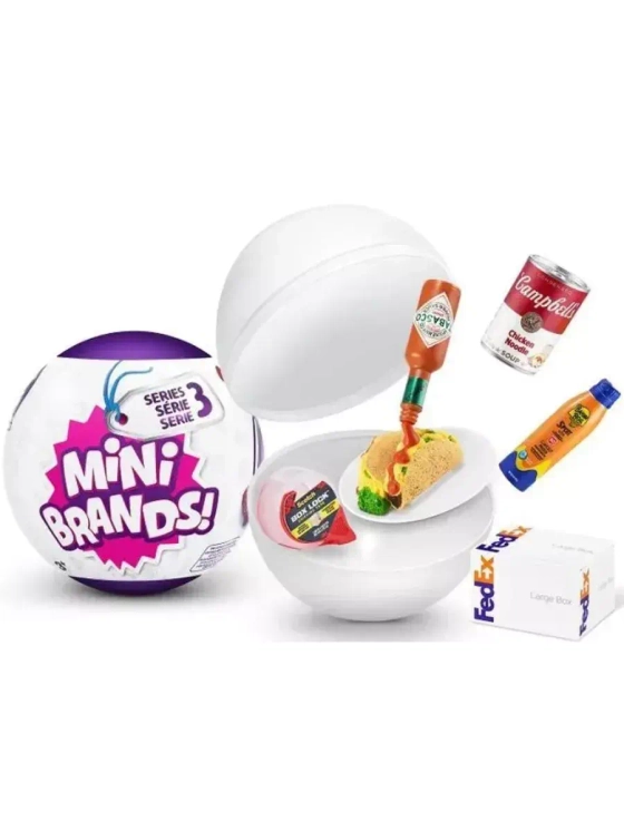 Шар 5 сюрпризов Зуру Mini Brands Surprise 3 серия