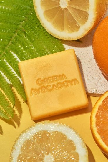 Бальзам для волос твёрдый Greena Avocadova цитрусовый, 40 г