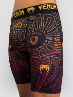 Шорты компрессионные Venum Quetzal Fury Black/Fury Red/Tangerine