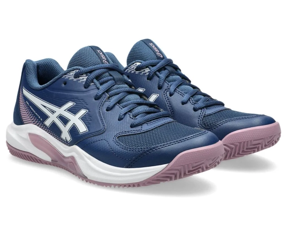 Женские Кроссовки теннисные Asics Gel-Dedicate 9 Clay - independence blue/white