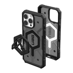 Защитный прозрачный чехол MagSafe и кольцо-держатель UAG Pathfinder Clear для iPhone 16 Pro Max Полупрозрачный композитный гибридный чехол с высоким уровнем защиты при падении и вырезом для Контроллера камеры