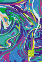 Блокнот на гребне А5, 80л. "Цветные разводы" (Апплика)