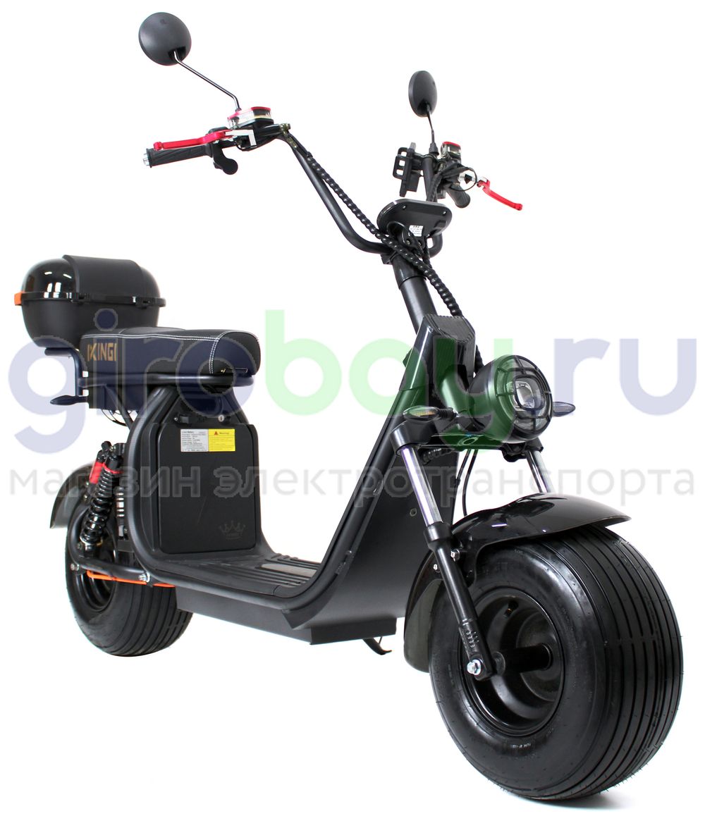 Электроскутер IKINGI X7 PRO 3000W - Чёрный, летние покрышки фото №5