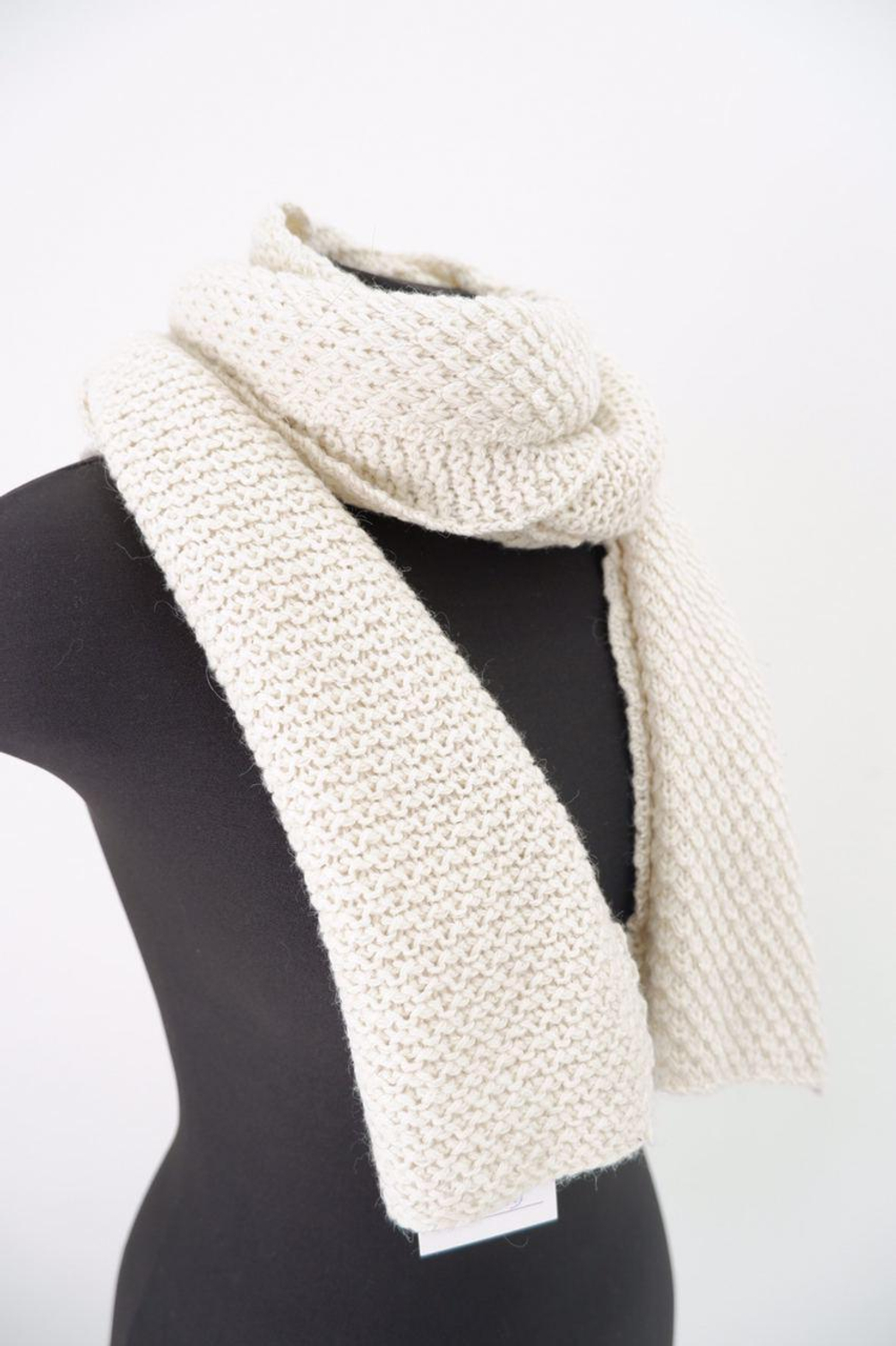 Шарф вязанный для комфортной зимы