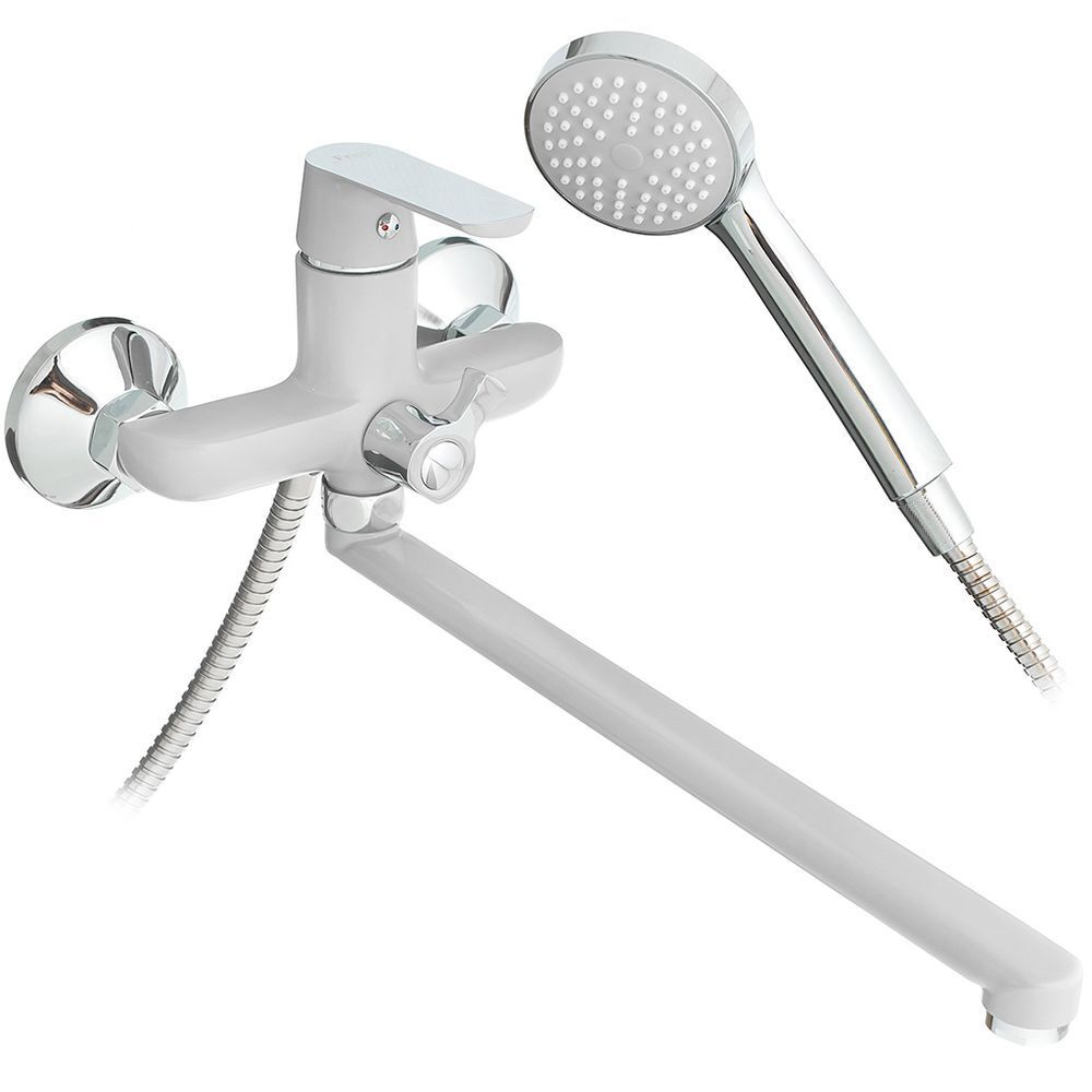 Смеситель для ванны, Frap, с картриджем, бел, F2231