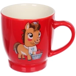 Кружка керамическая 210мл «Милые лошадки», микс рисунков