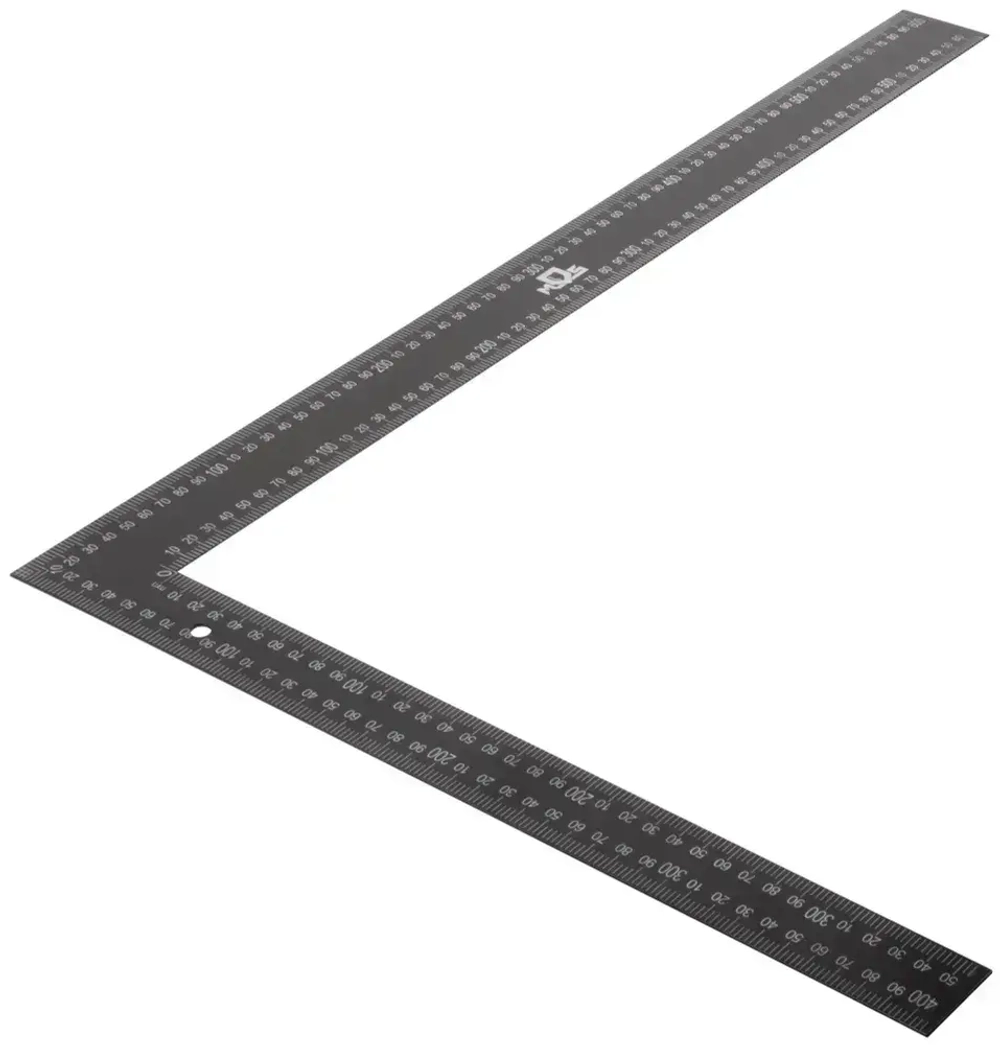 Угольник строительный столярный 400 х 600 мм угловая строительная линейка двусторонняя шкала