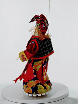 Кукла-подвеска набивная Баба-Яга. Сувенир ручной работы