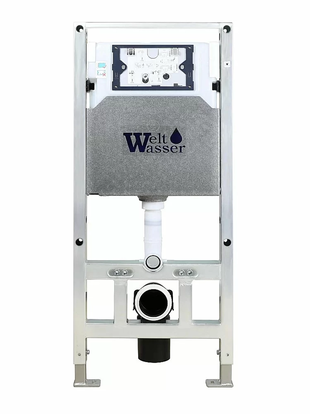 Унитаз подвесной WeltWasser WW MERZBACH 10000014125 с крышкой микролифт, безободковый, смыв торнадо, в комплекте с инсталяцией, черный матовый