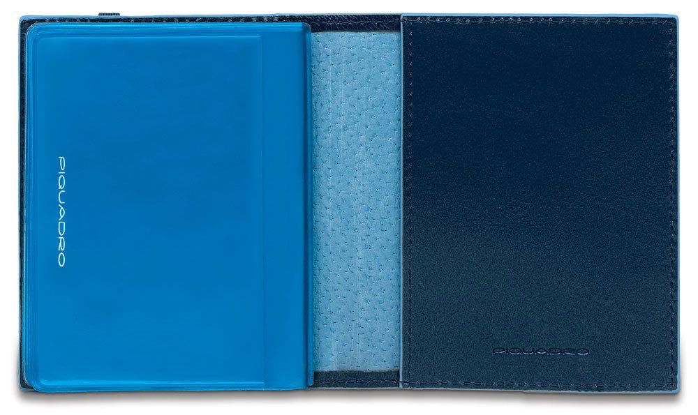 Чехол для кредитных карт Piquadro Blue Square темно-синий кожа (PP1395B2/BLU2)