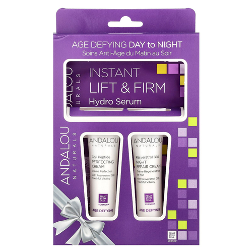 Andalou Naturals, Age Defying Day To Night, набор из 3 предметов