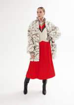 Куртка меховая, бежевая