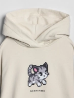 Толстовка для девочки с принтом в школу