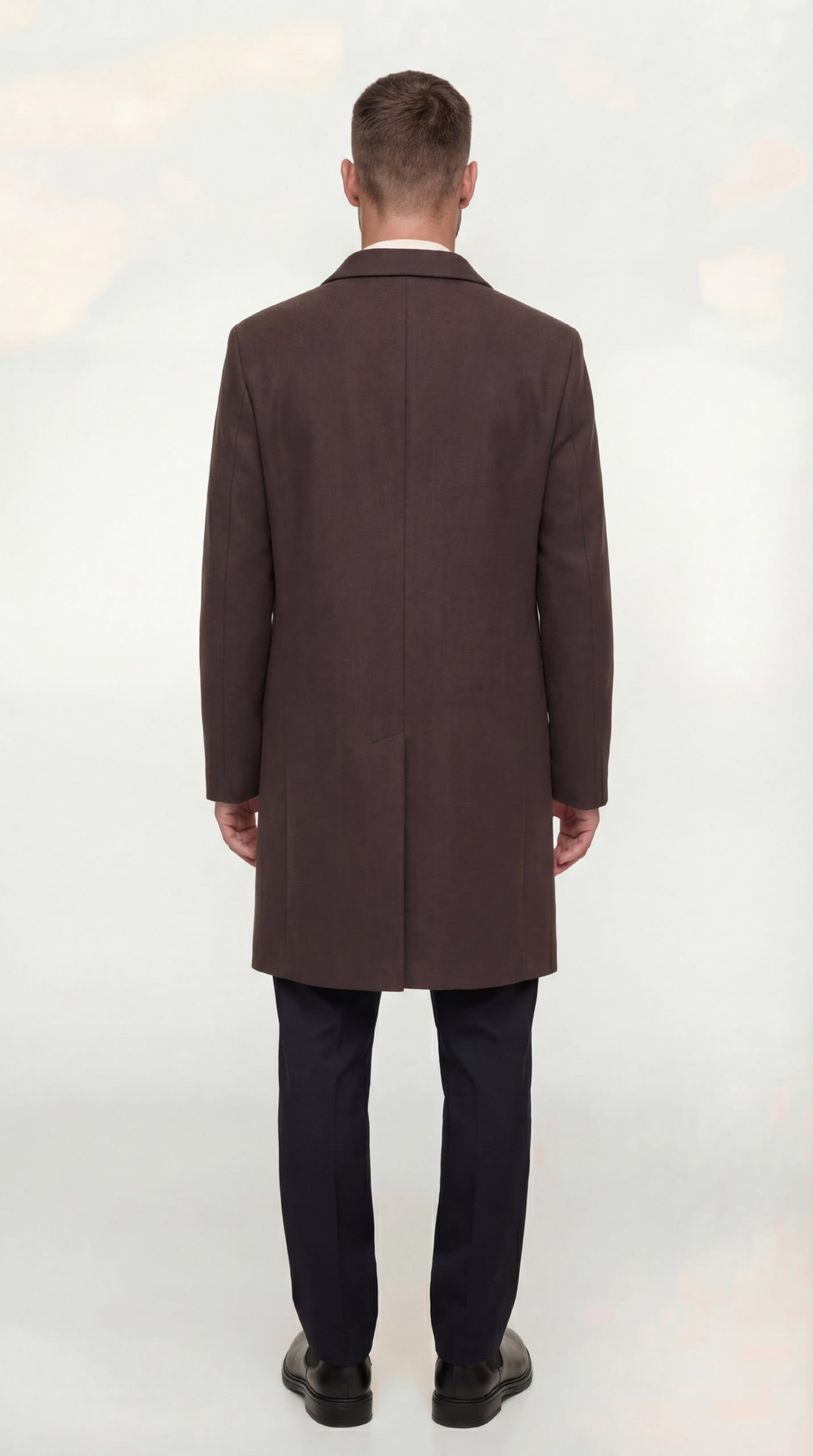 Мужское пальто (коричневое) С26