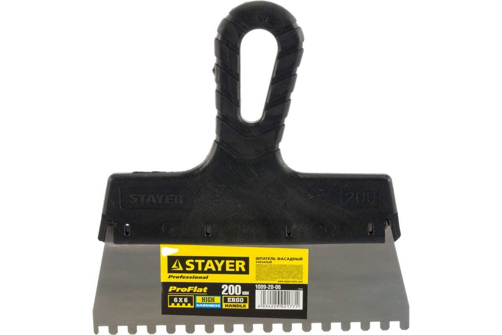 Зубчатый шпатель STAYER 1009-20-06