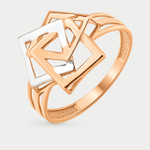 Кольцо женское из розового золота 585 пробы без вставок (арт. К13010704)