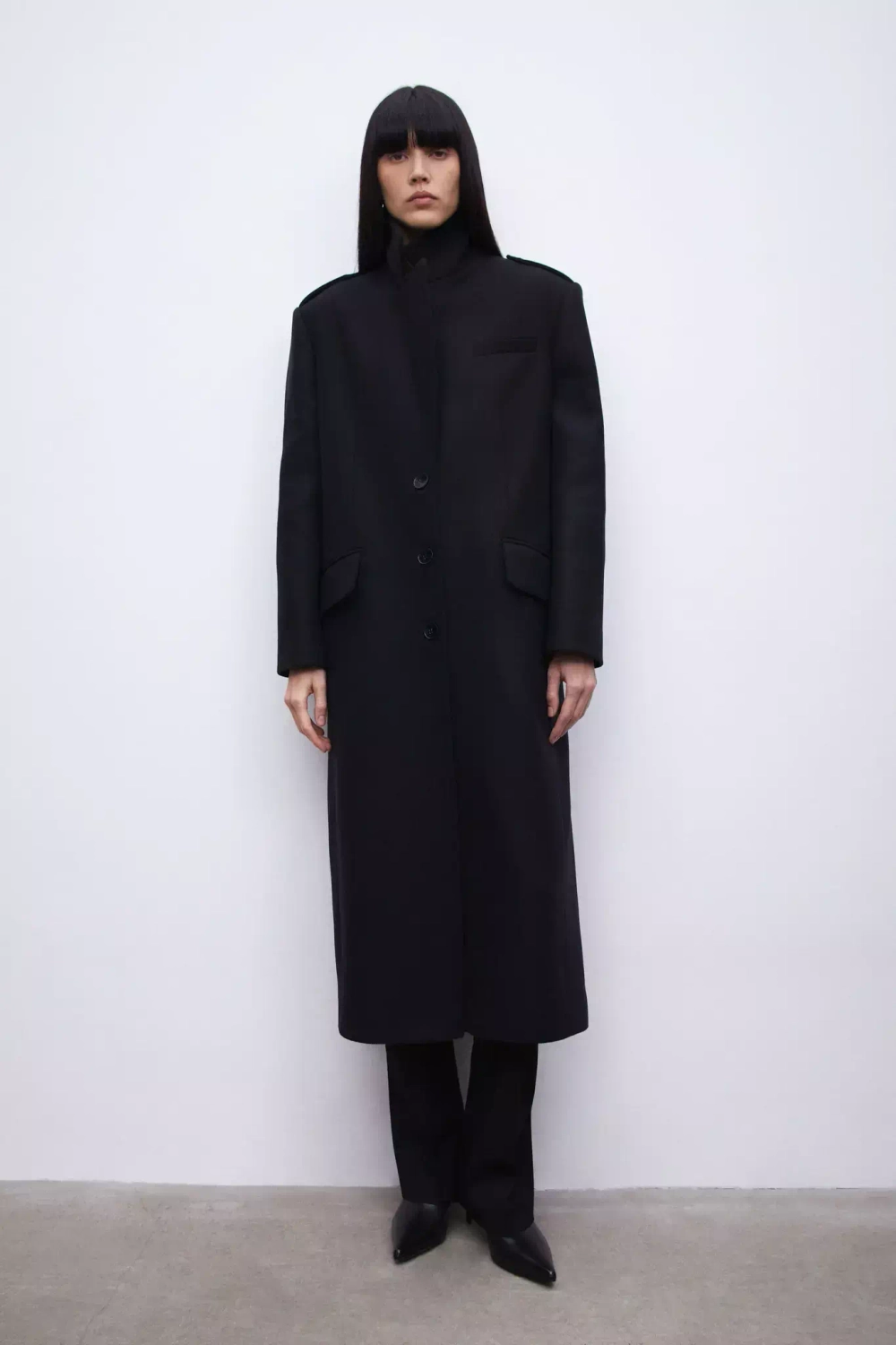 Пальто классическое, Черный