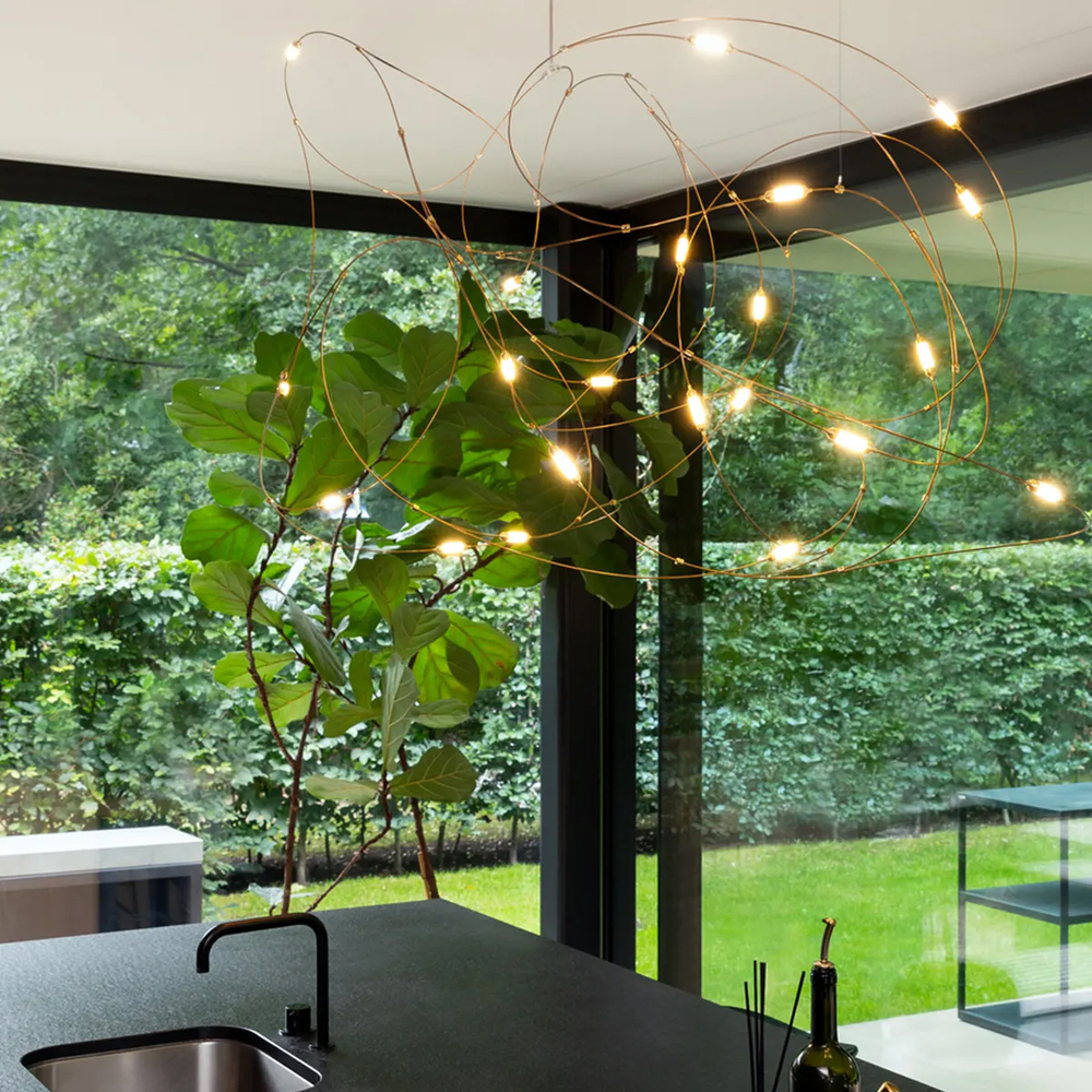 Подвесной светильник 10154P/L1500 gold